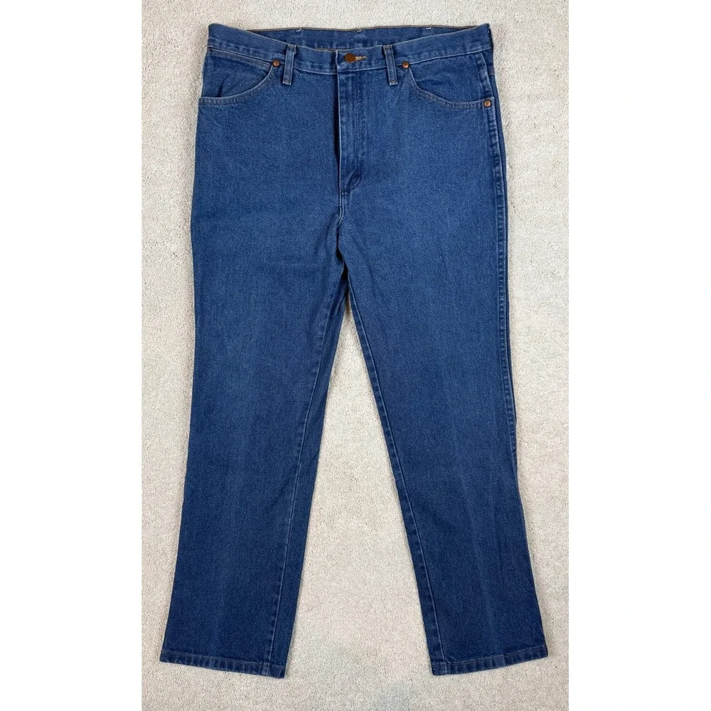 WRANGLER 936PWD Men's Sz 36x32 (actual 36x29) Denim Western Cowboy Jeans #1466